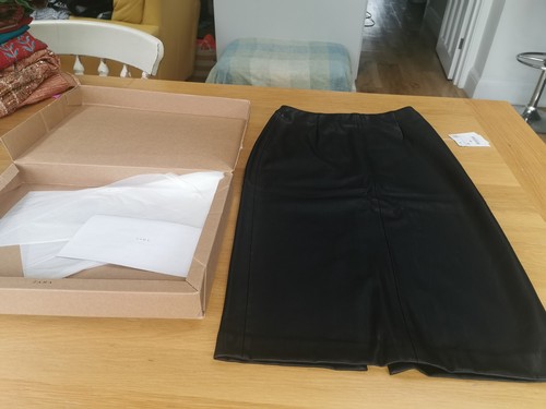 New zara black faux leather - faux,