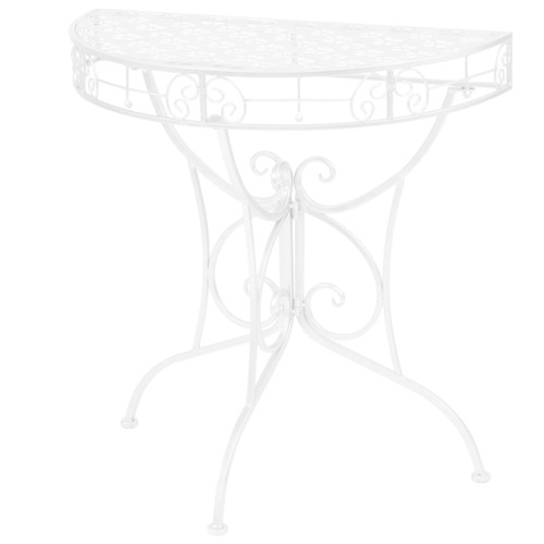 Side table half - side, silver