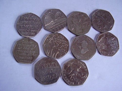 Job lot pence 50p - 50,