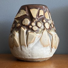 Vintage Shelf Halifax Studio Pottery Vase Brutalist Abstract Retro Mid Century