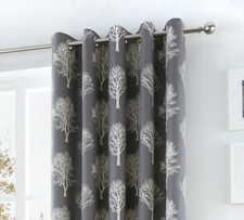 Woodland Trees Charcoal Grey