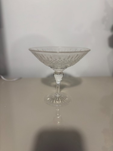 Clear cut glass vintage art - glass,