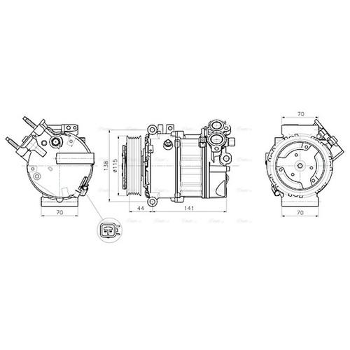 Air con compressor - air, land