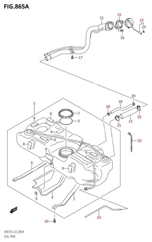 Suzuki genuine fuel filler - genuine,