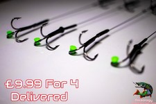 4 x PIKE RIGS  20lb 34lb 40lb