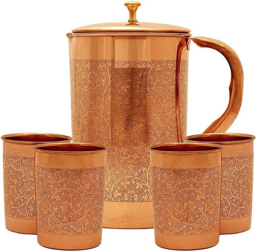 Pure copper water pitcher - pure,