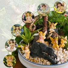 6Pcs Fairy Garden Accessories Mini Garden Decorations for Home Outdoor Patio