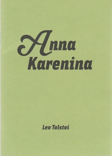 Programme booklet leo tolstoy - booklet,