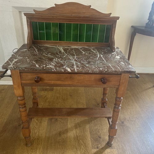 Victorian washstand marble top - washstand,