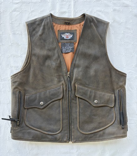 Vtg harley davidson leather - harley,