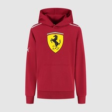 Scuderia Ferrari F1 PUMA Large Scudetto Shield Logo Kids Hoody 2025
