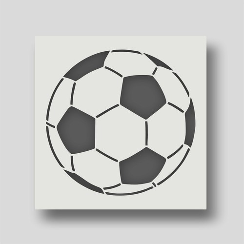 Reusable football stencil - reusable,