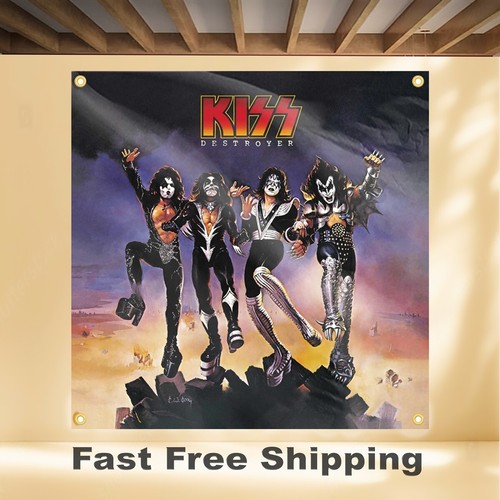 Kiss destroyer banner - kiss, 4'x4'