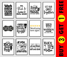 Bathroom Print Minimalist Wall