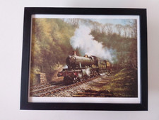 Don Breckon Steam Train print 'Manor At Brownqueen'  FRAMED