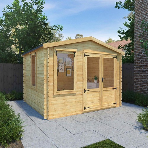 Wooden log cabin 3 0m - log, 3.3m