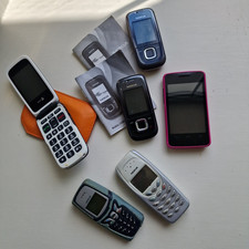 Job Lot 6x Untested Mixed Mobile Phones inc Nokia 5210 Spares - some working