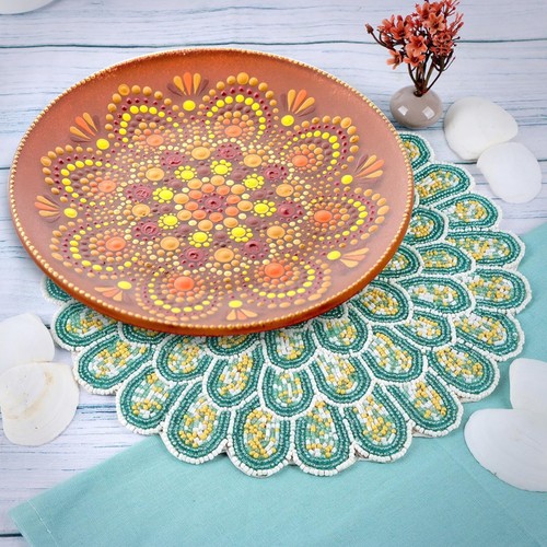 Inch round beads - inch, placemats