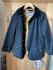 Ladies Joules Black Wax Jacket