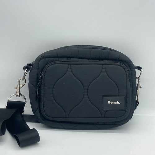 Bench black quilted - bench.,