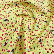 Cotton Fabric - Bumble Bee &