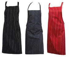 Woven Stripe Butchers Bib