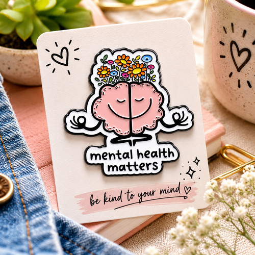 Mental health matters enamel - mental,