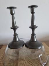 Pair Of Antique Pewter