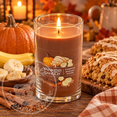 Yankee candle pumpkin banana - candle,