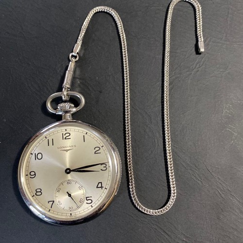 Longines pocket watch silver - pocket,