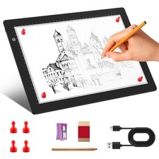 A4 Tracing Light Box With Magnetic Pins USB Powered For Painting And Embossing