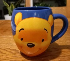 Winnie The Pooh Disney Tams Mug Blue Barrel Large Collectable Pooh Bear Gift