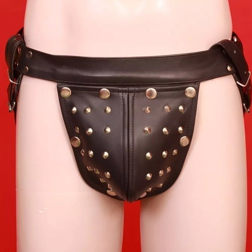 Real leather men jockstrap - real,