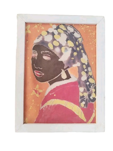 Innocent girl batik framed - innocent,