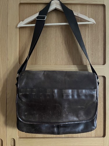 Gap brown leather - leather, messenger