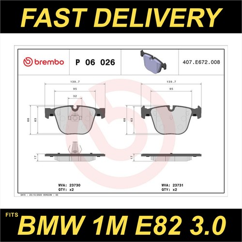 Brembo brake pads set fits - brembo, bmw
