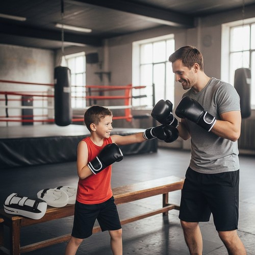 Boxing gloves and - and, mitts