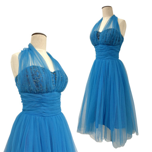 Vintage 1950s blue - 1950s, sequin