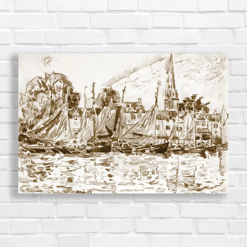 Vibrant sailing vessels sepia - sailing,