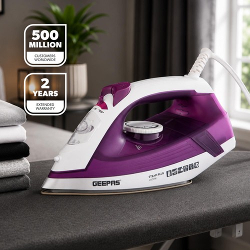 Geepas steam iron 2000w - geepas,