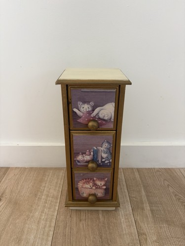 Vintage wooden cat kitten - vintage,