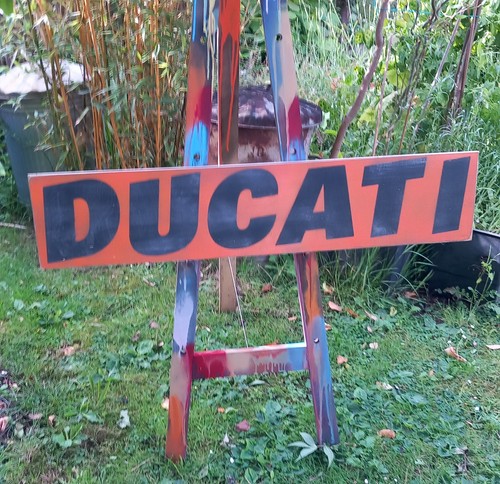 Rustic painted ducati - rustic,