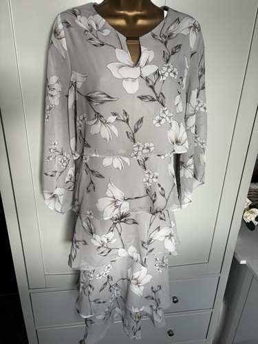 Bnwt nightingales floral - floral, grey