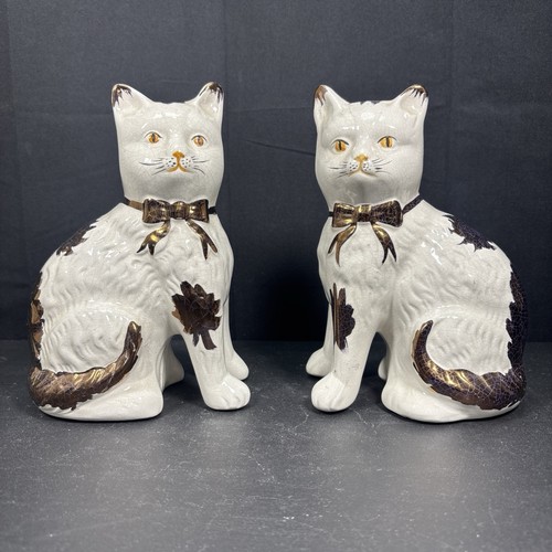 Pair antique staffordshire - of,