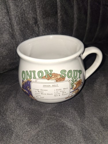 Vintage retro onion soup - onion,