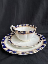 W.L.L. William Lowe Longton Court China Tea Trio Tea Cup, Saucer And Side Plate