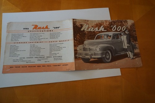 1946 nash 600 - "600", fold-out