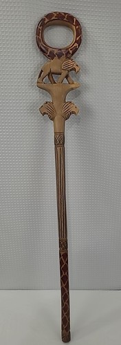 Carved wooden cane walking - carved,