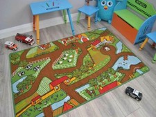 Children Farm Rug Kids Mat Non