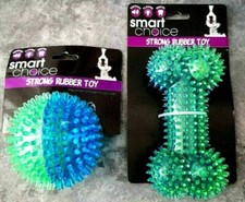 Dog Toy Ball And Bone Set Of 2